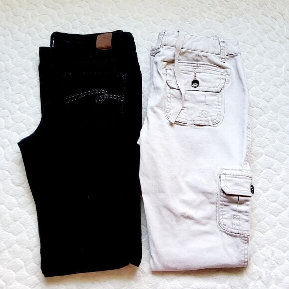 Justice pants bundle cargo khakis velour 16 - Picture 1 of 6